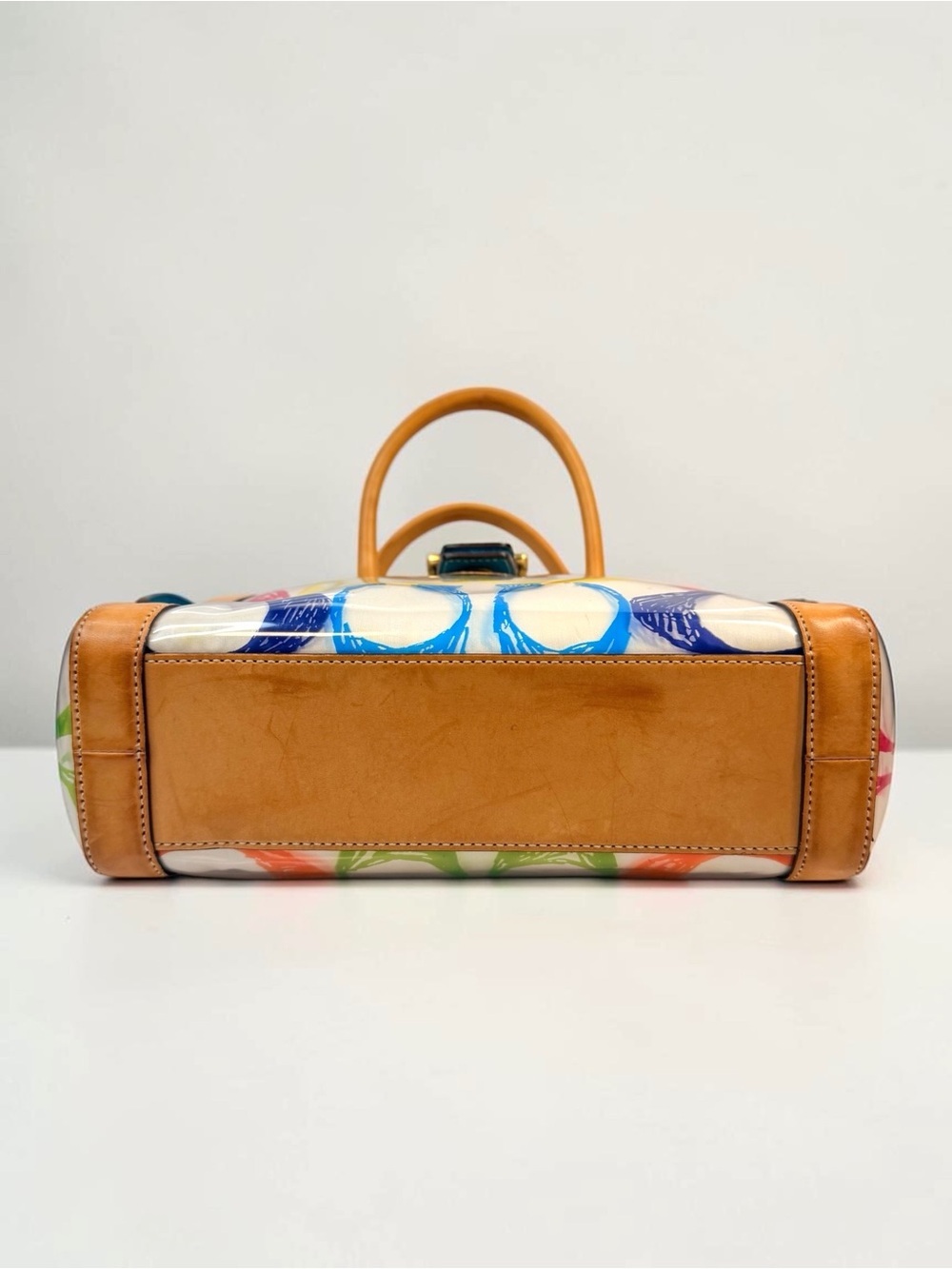 🌈 Coach Scribble Multicolor Signature Boxy Tote 2152 – Limited Edition + Charm - Picture 10 of 11